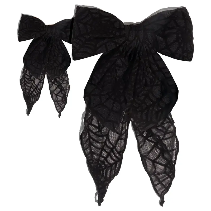 Kitsch Spiderweb Bow Hair Clip