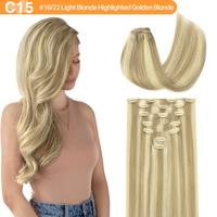 #P16/22 Light Blonde Highlighted Golden Blonde