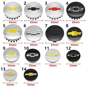 4PCS ABS Wheel Center Covers Hub Caps Badge for Chevrolet Malibu AVEO Corvette CRUZE EQUINOx IMPALA LACETTI TRAX ORLANDO Car Acc