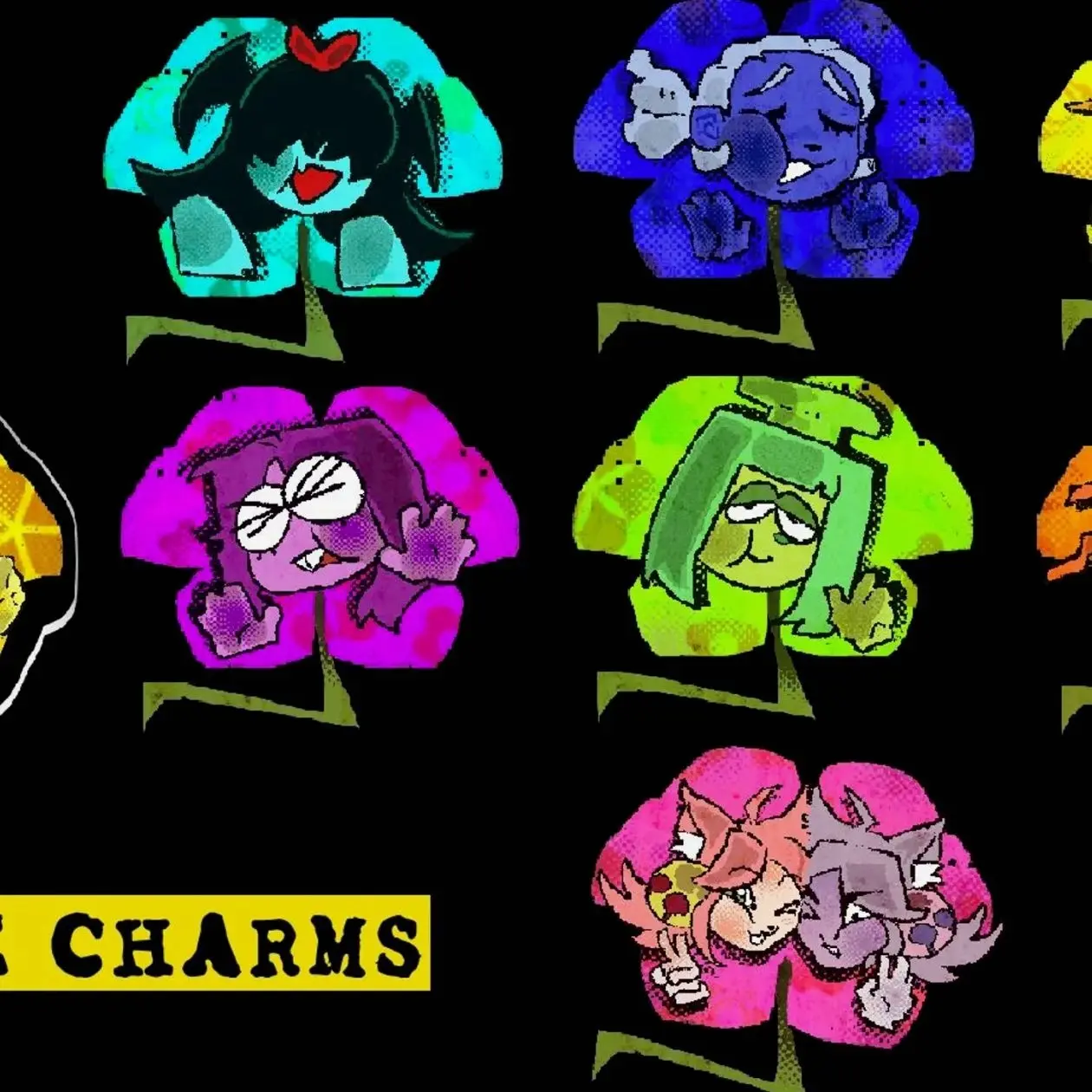 Deltarune Flowers Phone Charms Keychain
