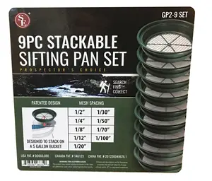 9 Piece Stackable Sieves Set