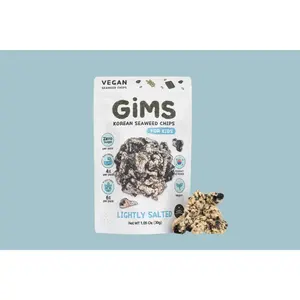 Gims Seaweed Chips, Lightly Salted (for kids), 3-Pack