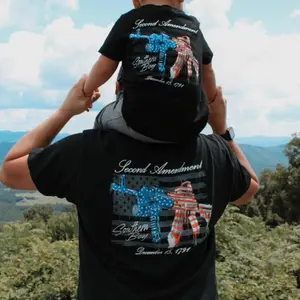 Second Amendment Men's Short Sleeve Shirt, Southern Boy Co Shirt, Family Matching Outfits, Dad And Son Tee, Young And Adult Shirt