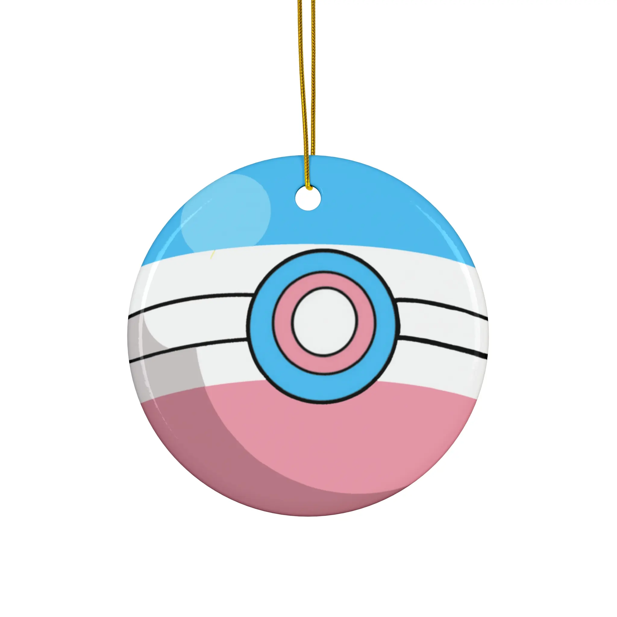 Poke-ball Trans Ceramic Ornament