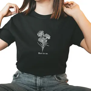 HADESTOWN Inspired Wait for Me Orpheus Eurydice Lyrics T Shirt | Subtle Musical Merch Theater Kid Greek Tragedy Gifts Broadway Tee Top