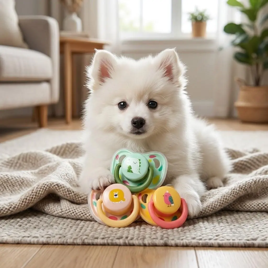 3-Piece Silicone Dog Pacifier Set, Calming Teething Pacifiers for Puppies and Kittens cat stuff pets