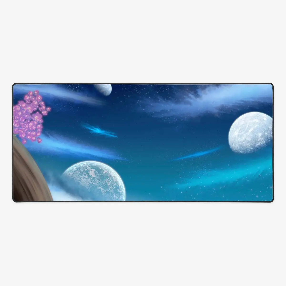 The Clouds Above Extended Fabric Handcrafted Computer Mouse Pad - 35” x 16”/36" X 18"” Sizes, Mouse Pads for Desk, Gaming & Office Accessory, Extended Mousepad