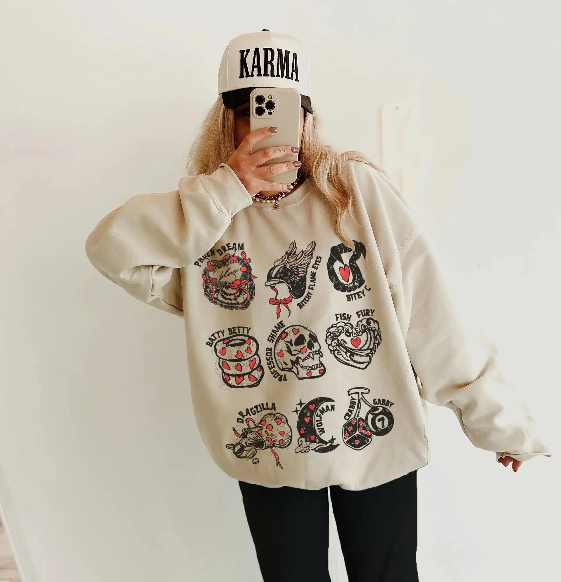 Vintage Zodiac Academy Fruit Sweatshirt - Solarian Farmers Market Graphic Sweatshirt