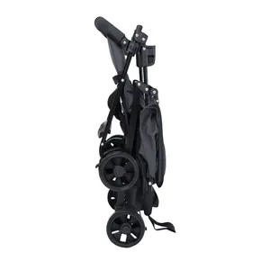 Lightweight Multi-Purpose Adjustable Stroller - High Visibility, 1-Hand Fold, Multi-Position Recline, Summer Ventilation, Shock-Absorbing Wheels, Cup Holder | Baby Items, Strollers for Babies, for Travel, Daily Use,summervibes