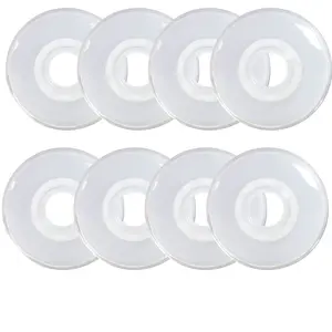 Rink Rat Roller Hockey Wheels Rinkster Ghost 80mm XXX Grip White/Clear 8-Pack