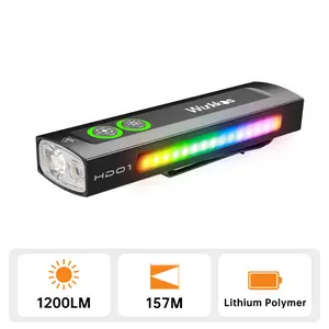 Wurkkos HD01 1200 Lumen Multi-functional EDC Flashlight White/Green Light RGB Dual Switch Design Built-in 1200mAh Battery USB-C Rechargeable Outdoor/Everyday/Ambient Lighting mini Portable Camp lantern