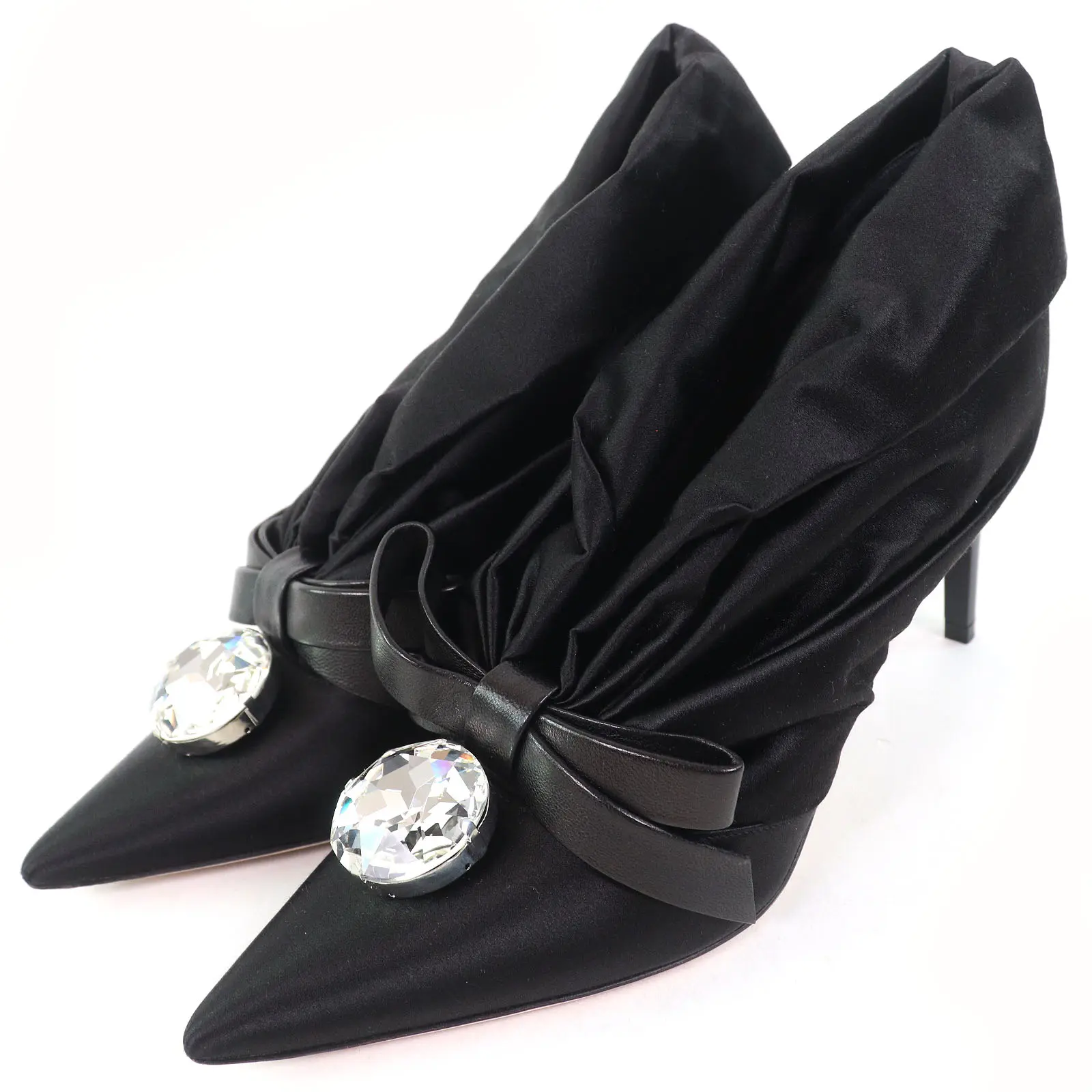 Pre-owned miu miu Others Small Leather Goods pumps Satin Pumps