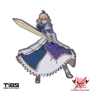 "Saber" Fate/stay night [Unlimited Blade Works] 3" Enamel Character Pin