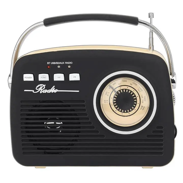 Supersonic Multi-Function Bluetooth Retro Speaker - Multiple Colors Available
