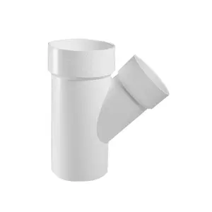 4 x 4 x 2" PVC DWV Reducing Street Wye (SPG x H x H)