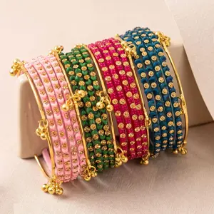 Kashmiri Ghungroo Glass Bangles Set (22pc)