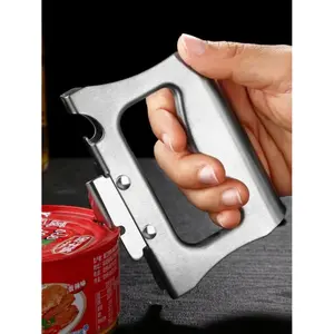 New Stainless Steel Portable Bottle Jar Opener Kitchen Gadget Portable Can Opener For Emergency Bottle Opener Party Beverage Can Opener
