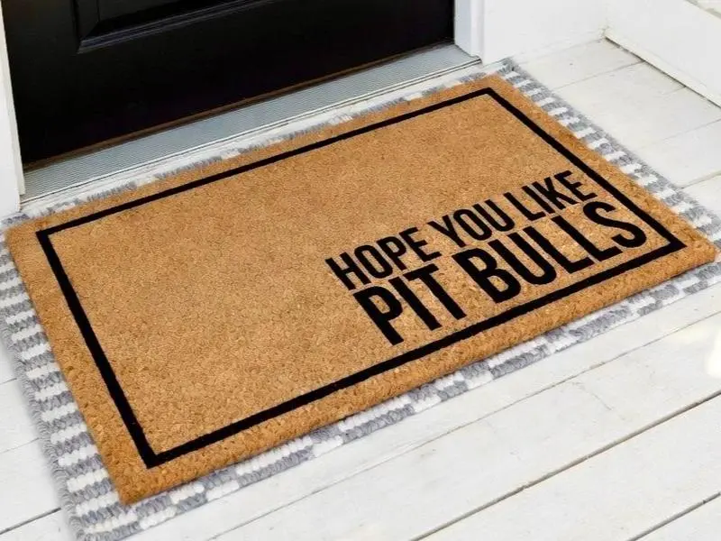 Hope You Like Pit Bulls Doormat, Dog Doormat, Housewarming Gift, Pit Bull Doormat, Dog Door Mat, American Pit Bull Terrier, Pitbull Decor