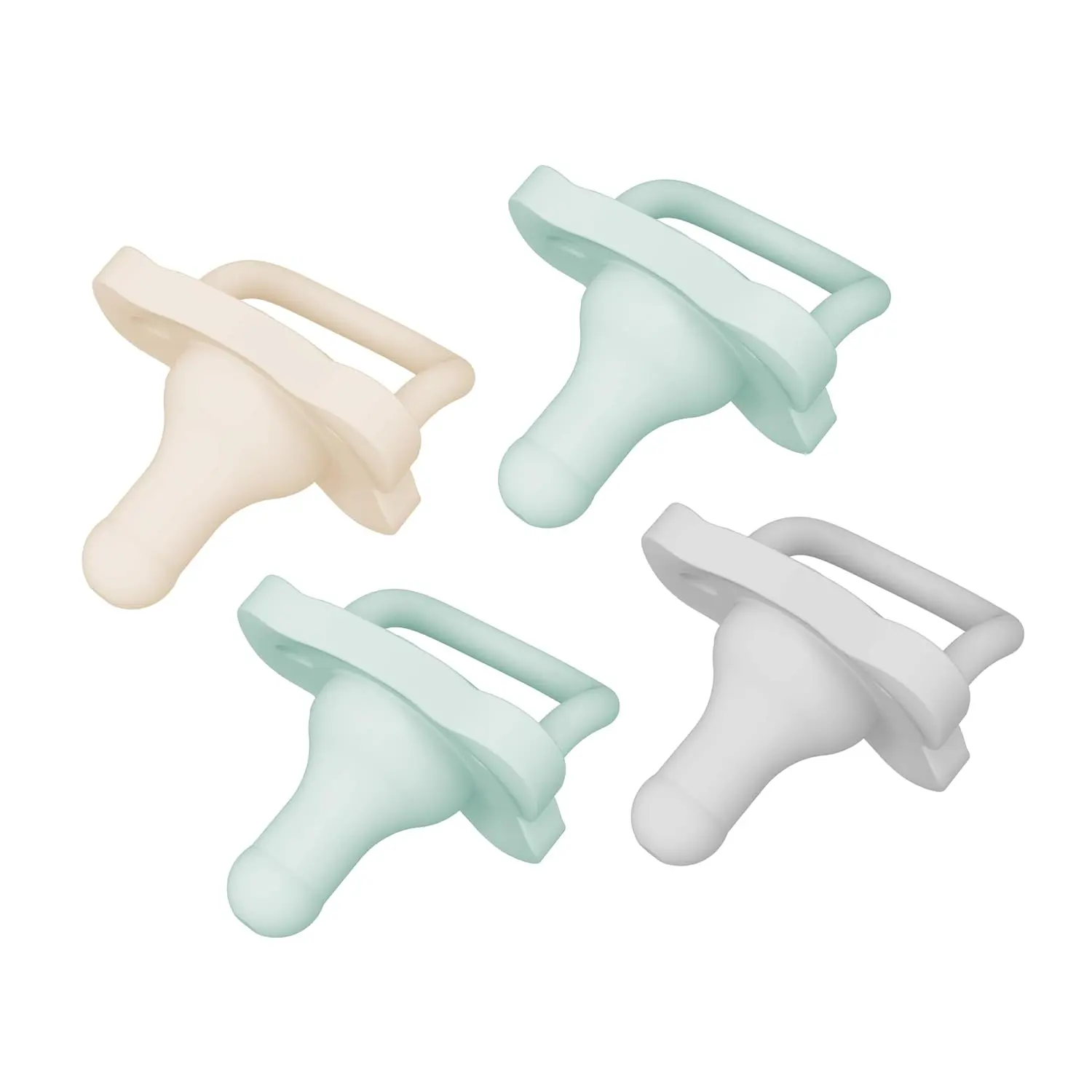 HappyPaci Silicone Pacifier for baby 0-6m, BPA Free - Soothe baby with lightweight and soft - 4-Pack