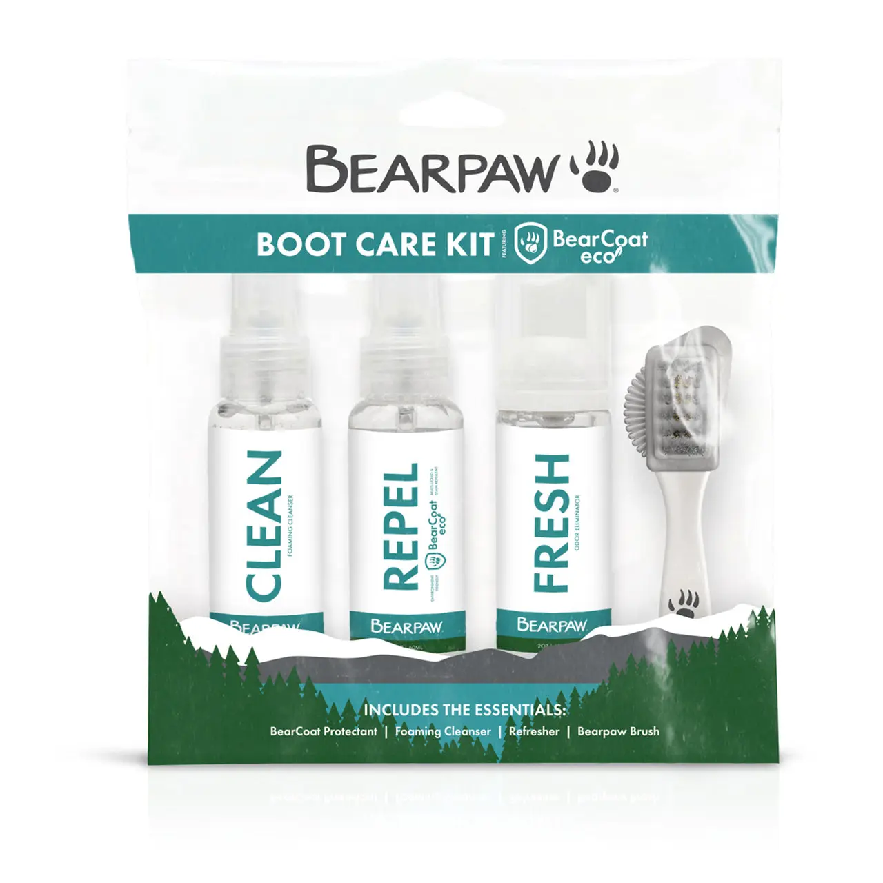 BEARPAW BearCoat Suede Shoe Protector Cleaning & Care Kit for Footwear BEARPAW BearCoat Suede Shoe Protector Cleaning & Care Kit for Footwear