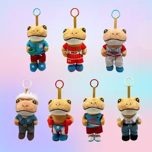 Frog Plush El Sapo Concho Soft Game Inspired Stuffed Toyin Various Outfits Perfect Gift for Gamers Unique Accessories