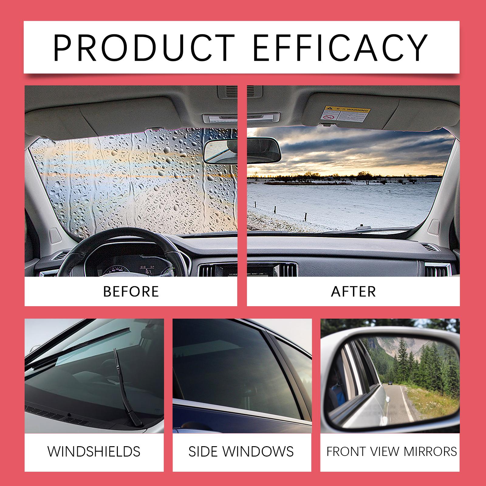 Car Windshield Cleaner Oil Film Remover Dirt Stain Cleaning Restores Auto Glass Clarity Windshield Refreshing Agent