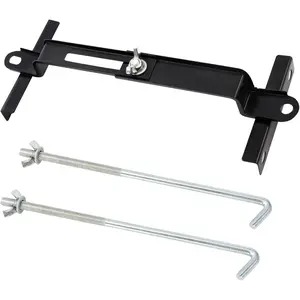 Battery Hold Down Kit For Car, High-Strength Crossbar For Car Battery With Heavy-Duty Clamps, Rust-Resistant Holder For Car Battery With J-bolts (11inch/27cm bolts)