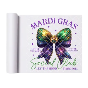 Mardi Gras social club DTF film t shirt transfer