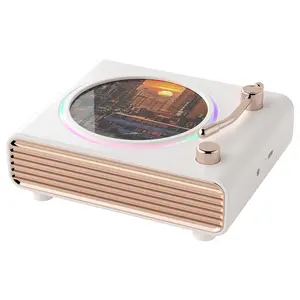 Retro Bluetooth Speaker, Retro Design Wireless Audio System, High-Quality Audio, Computer speakers,USB Charging, Bluetooth 5.0,Great for Bedrooms/Home/Offices/Party/Outdoor/Beach ，Birthday Gift