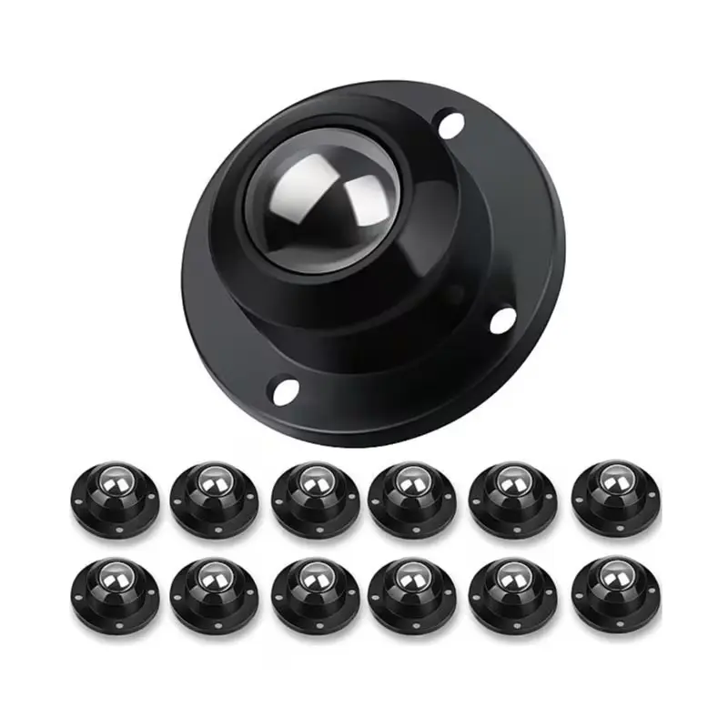 12pc Self Adhesive Caster Wheels for Furniture, Storage Box, Trash Can, Pc Stainless Steel Universal Pulley 360 Degree Rotating Adhesive Caster Wheels 0.8 Inch Low Profile Swivel Wheels