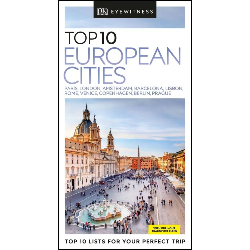 USED Book - Top 10 European Cities (DK Eyewitness Travel Guide) by DK Travel (Paperback) - english