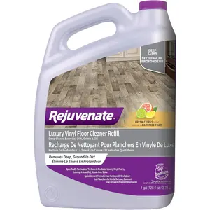 Rejuvenate Luxury Vinyl Floor Cleaner Refill, 1 Gallon, Gently Cleans and Revitalizes Luxury Vinyl Floors