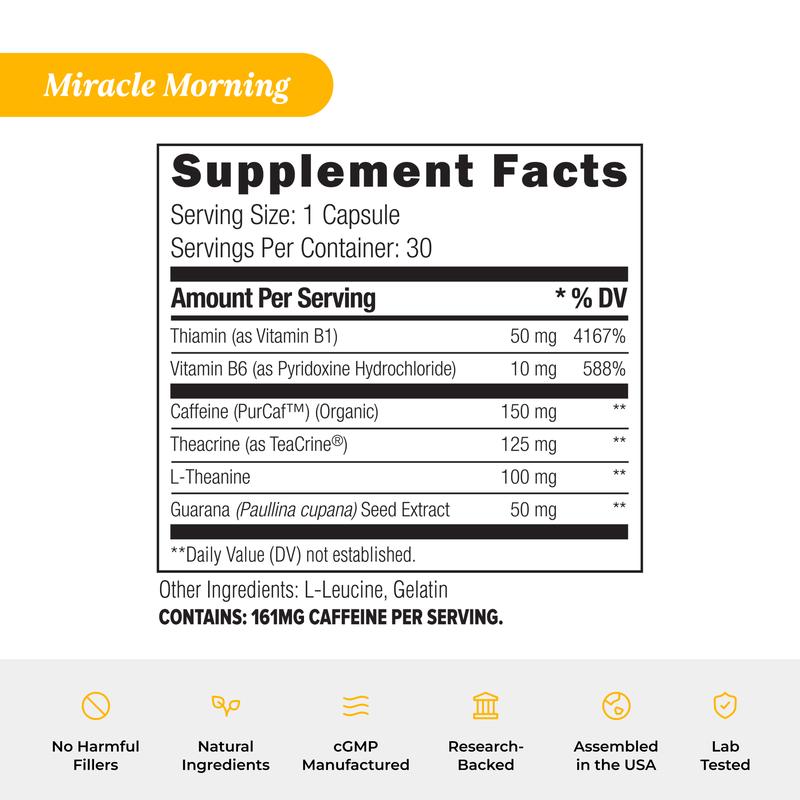 UMZU Energy Bundle – Redwood Max & Miracle Morning, Circulation, Energy & Focus Support