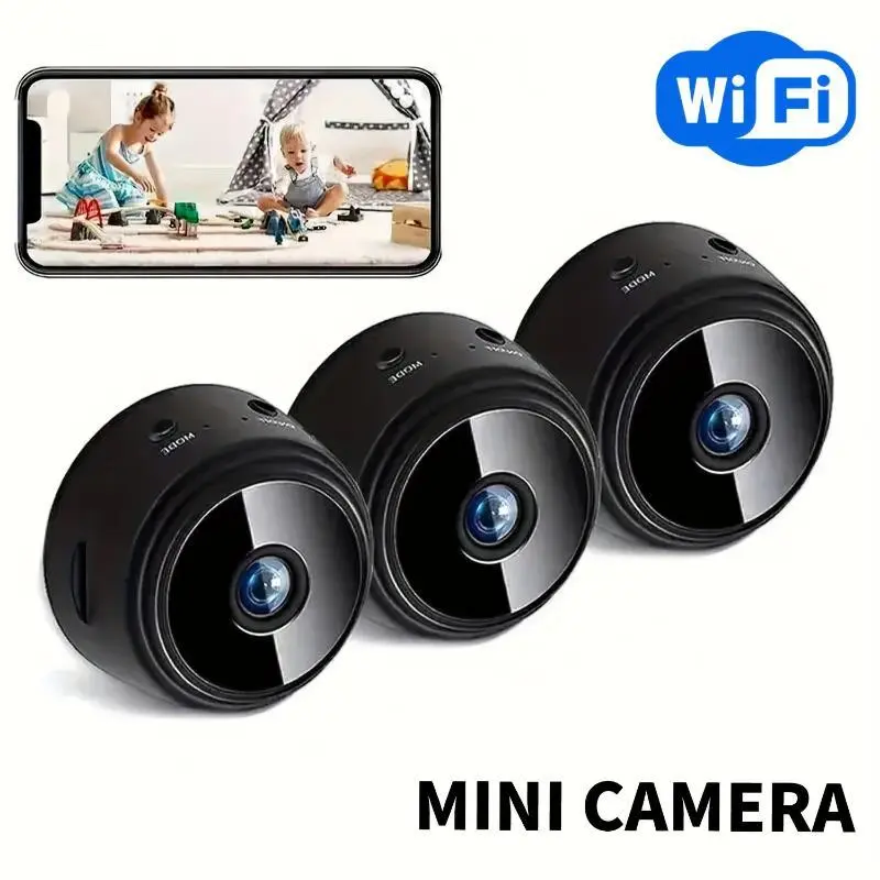 2-Piece A9 Smart Security Camera Set 2026 Upgrade, 1080P HD Wi-Fi Wireless Cameras, USB & ABS Smart Home Gadgets, Remote Viewing Support, Ideal for Home Security & Pet Monitoring