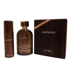 Fragrance World Suspenso Pour Homme Eau De Parfum 100ml 3.4 FL OZ with FREE Deo Spray Citrus Woody Musk Intense Perfume