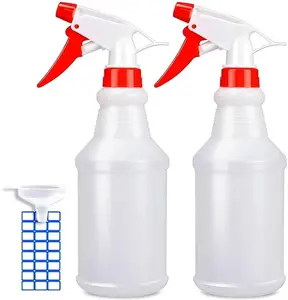 Empty Spray Bottles (16oz/2Pack) - Adjustable Spray Bottles for Cleaning Solutions