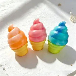 Simulation Gradient Ice Cream Maltose Filled Squishy Toy Soft Slow Rebound Stress Relief Fidget Toy