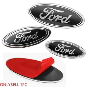 Ford Focus Fiesta Ranger Mondeo Mustang Car Badge, Front Grille Rear Trunk Hood Lid Logo Decor Cover Emblem, Auto Accessories