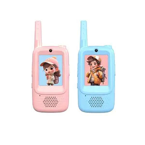 Kids Walkie Talkies 2 Pack for Ages 3-14, 2.4GHz Wireless Walkie Talkie Toys with Video Call, Camera, Voice Changer & Long Range