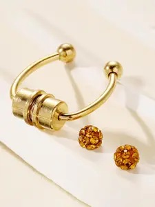 No need for perforated double headed diamond studded nose rings, suitable for daily wear, vacation dates, and other occasions, it is also a surprising and exquisite small gift