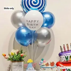 4 Piece Balloon Stand Set, Transparent Acrylic Ball Holder, Stable Support for Party Decorations, Perfect for Birthdays, Weddings, Baby Showers, Balloon Party Setup