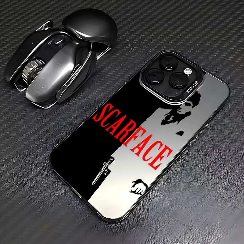 Scarface Movie Smartphone Case for iPhone 17,16,15,14,13,12,11 Pro Max,X,XR,XS Max,8,7 Plus - Non-Slip Frosted Back Cover for Handheld Cellphone Devices with Protection