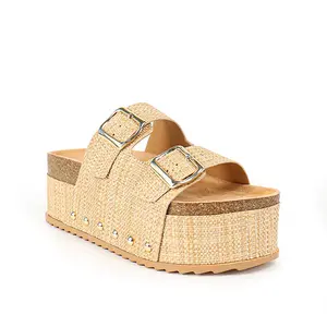 Platform Buckle Strap Open toe Sandals Toya-3 Platform Buckle Strap Open toe Sandals Toya-3