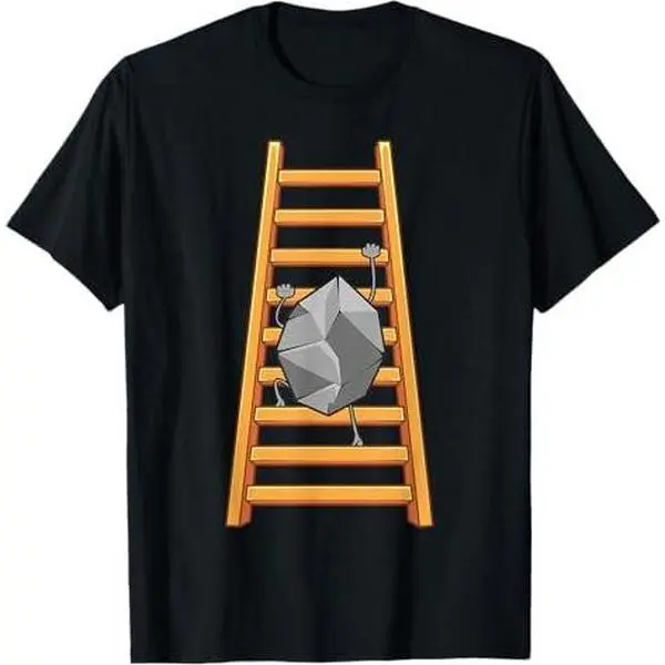 Funny Rock Climbing For Men Women Climber Ladder Bouldering T-Shirt