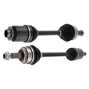 Front CV Axle Shaft Pair 2 compatible for Honda CR-V 2007-2014 2.4L 66-4256 66-4257 HO-8240