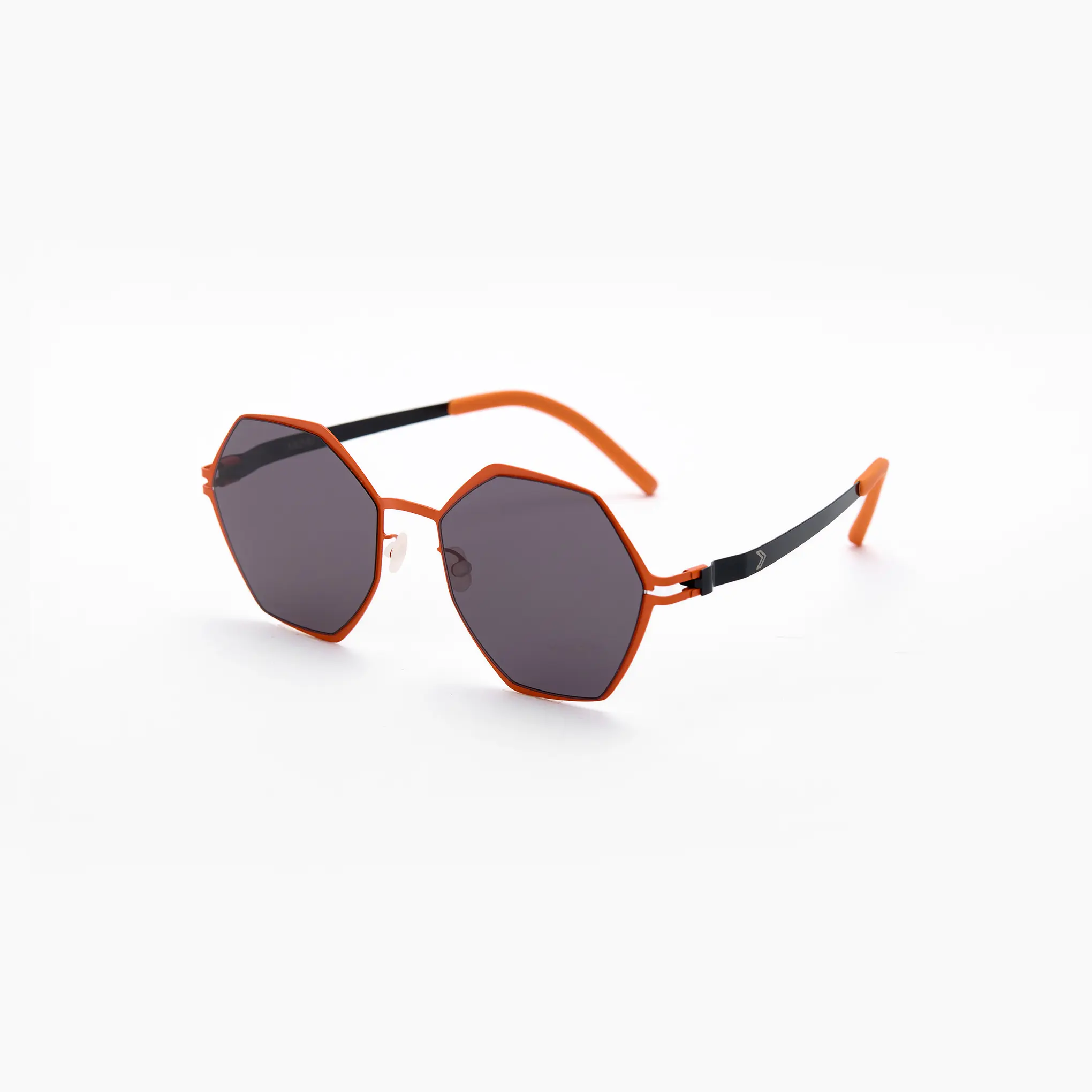 【EDGE】Modern Unisex Full Rim Sun Shades for Women - Hyper-Resilient Stainless Steel Frame, Nylon Components, FDA-Certified Optical Design, UV Protection, Geometric Aesthetics, Tinted Lenses, Sun Shades Women, Street Style Shades, Geometry