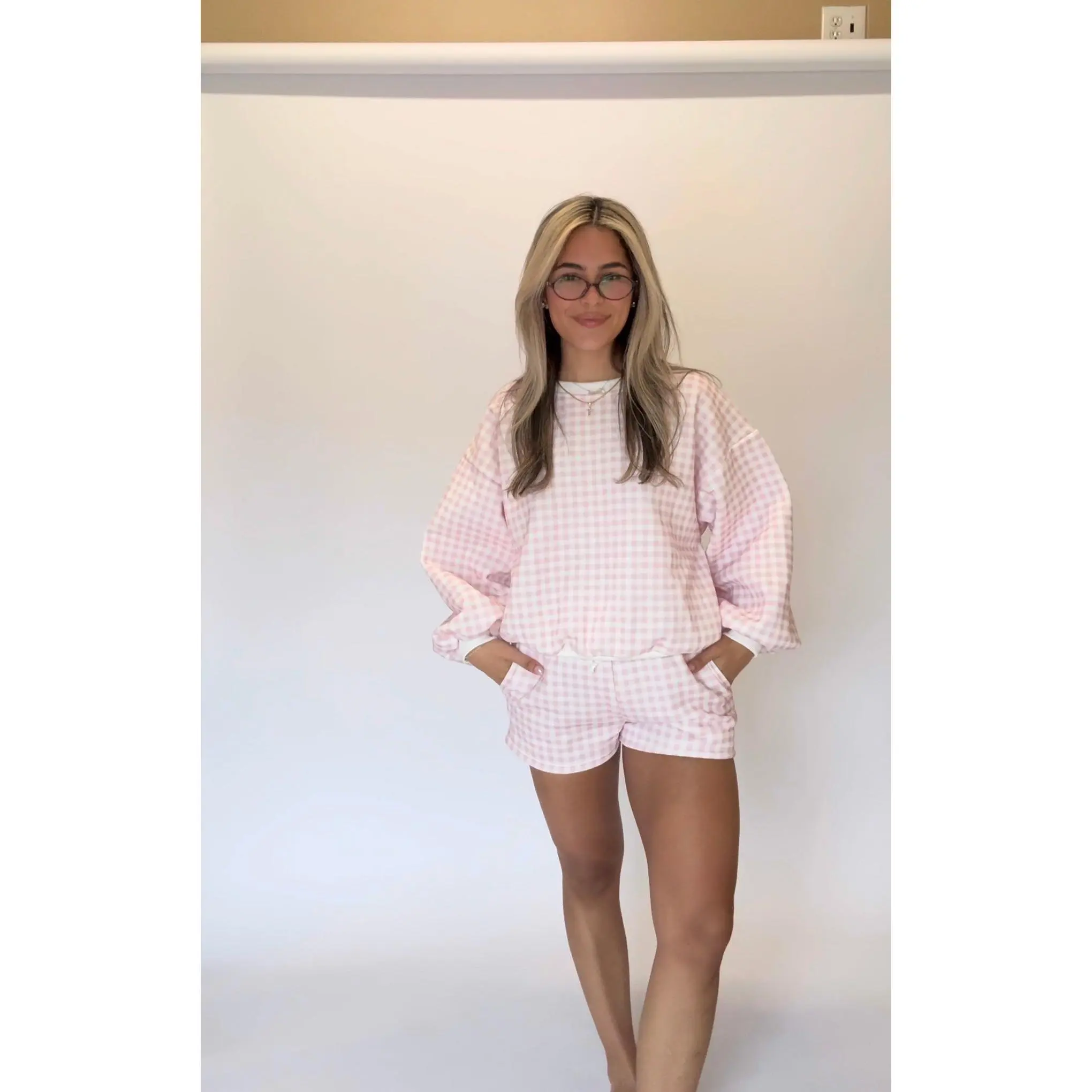 Daisy Short Set - Pink Gingham