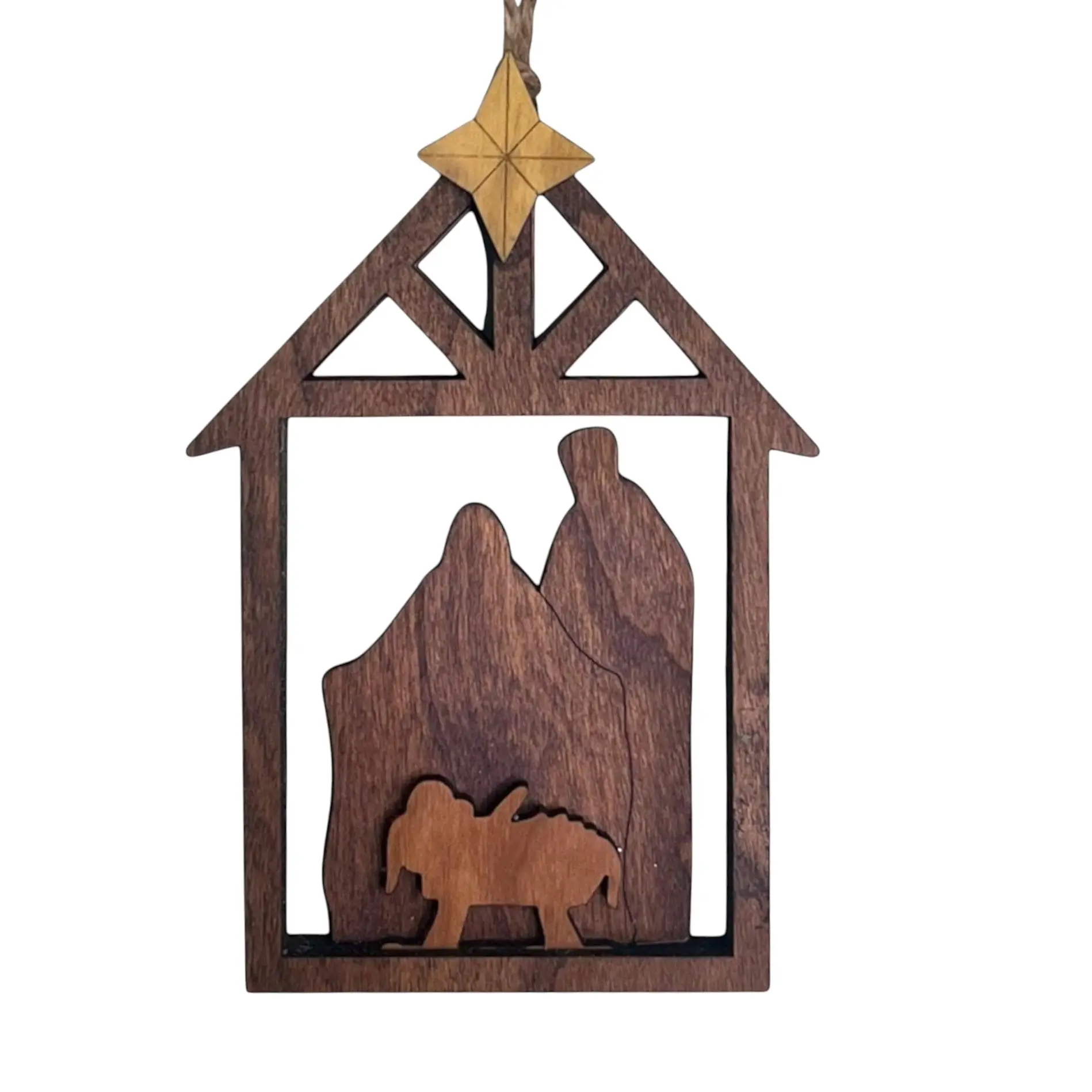 Minimalist Nativity Ornament