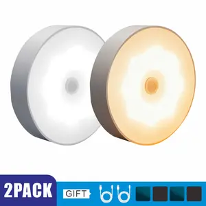 USB Rechargeable LED Night Light, Motion-Sensor LEDNight Light, Dimmable Night Lightfor Bedroom, Staircase,Wardrobe, IndoorLighting