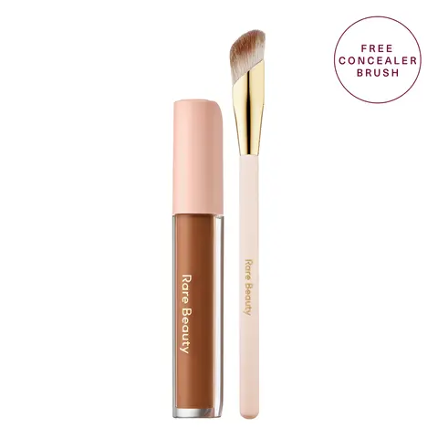 Rare Beauty Under Eye Duo: Positive Light Brightener + Concealer Brush